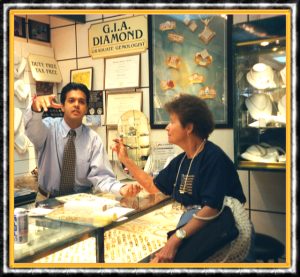 Mary with Sunny in the House of Rajah